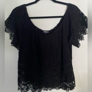 Charlotte Russe Black Sheer Top XL
PTP=22 with a lot of stretch